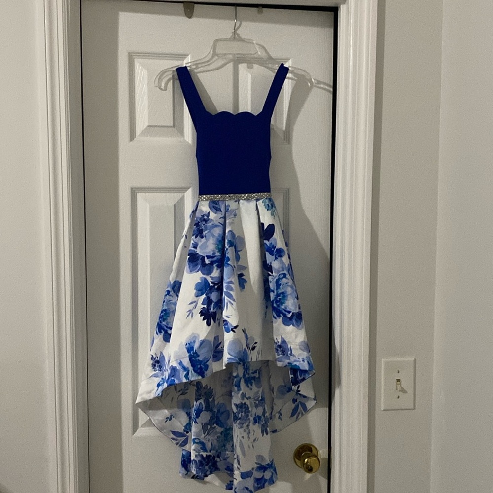Girl’s Blue Floral Dress